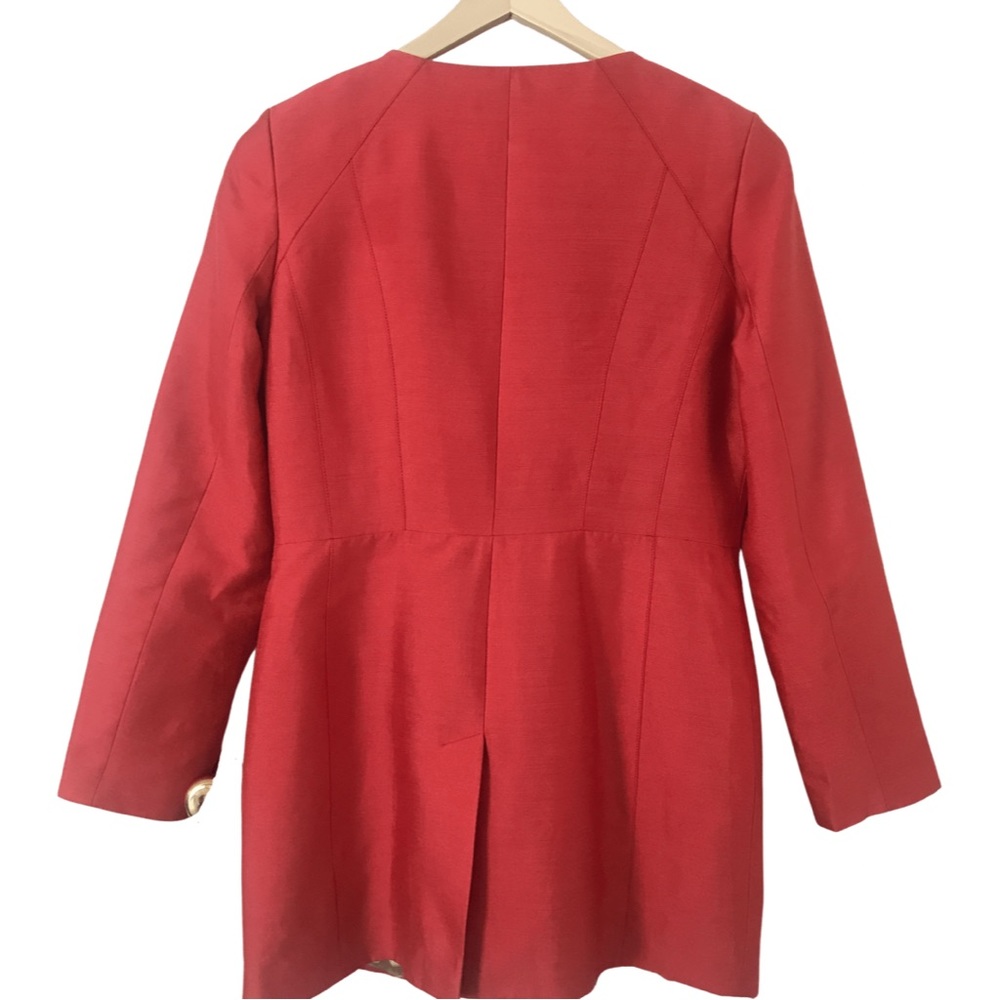 Banana Republic Retro Orange Two Way Zipper Long Sleeve Jacket - Picture 2 of 12
